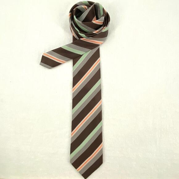 Mens 100% Silk Neck Tie Ermenegildo Zegna Italy 60/3.5 - Picture 5 of 7